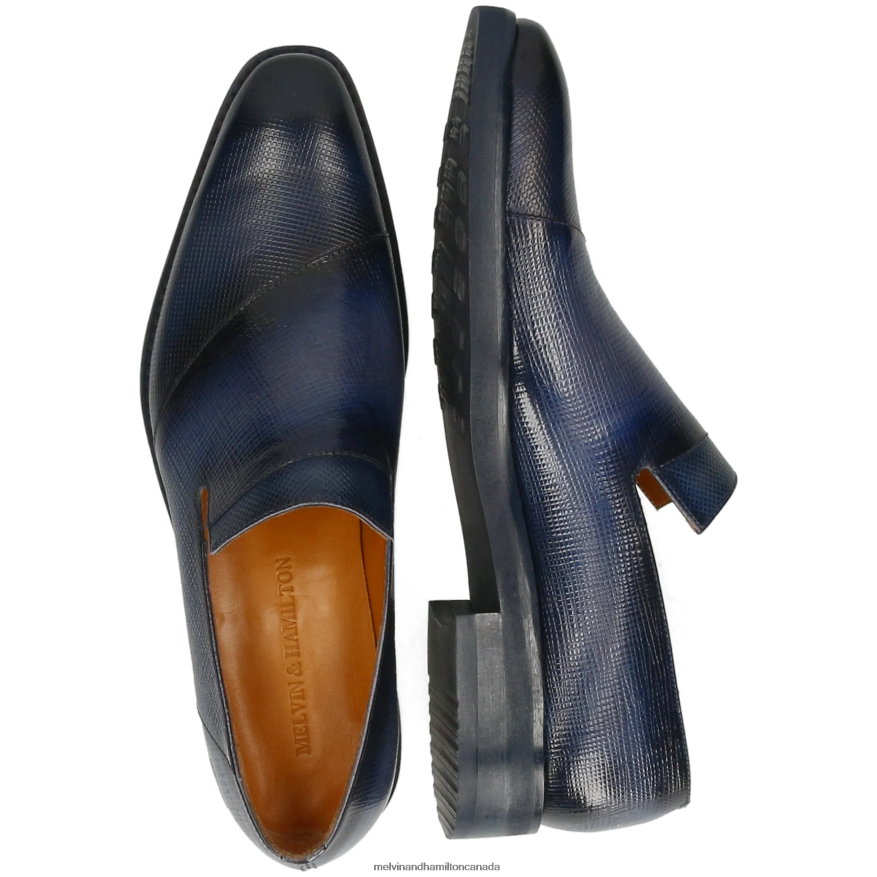 Men Melvin & Hamilton Blue Leonardo 28 Loafers P4V68P274