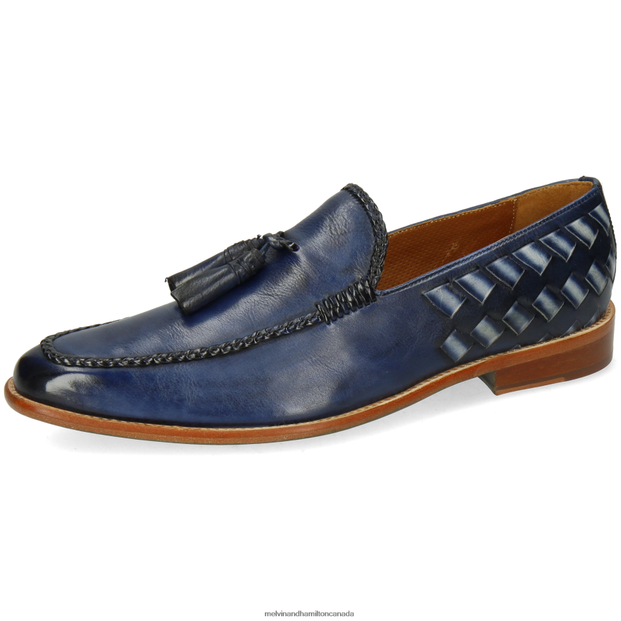 Men Melvin & Hamilton Blue Leonardo 32 Loafers P4V68P301