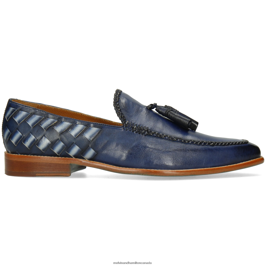 Men Melvin & Hamilton Blue Leonardo 32 Loafers P4V68P301