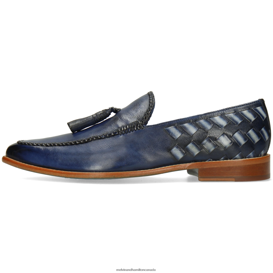 Men Melvin & Hamilton Blue Leonardo 32 Loafers P4V68P301