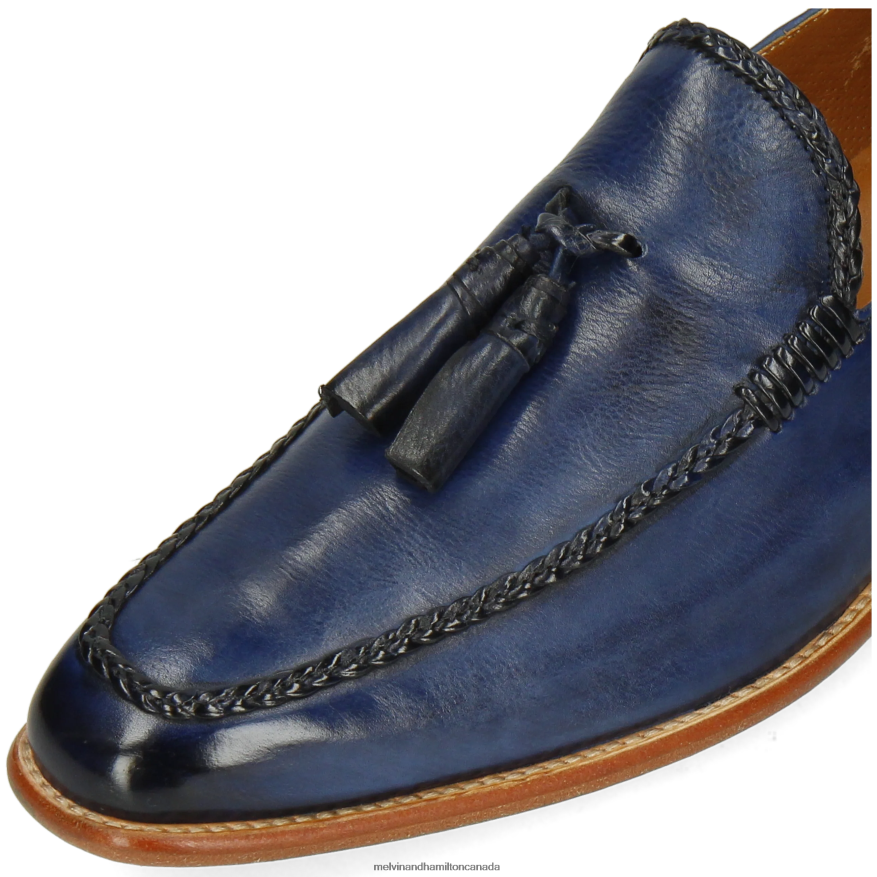 Men Melvin & Hamilton Blue Leonardo 32 Loafers P4V68P301