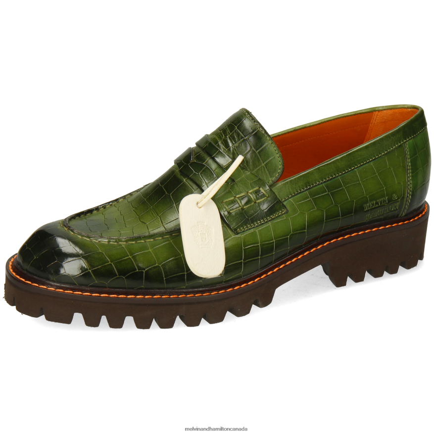 Men Melvin & Hamilton Green Pierce 9 Loafers P4V68P265