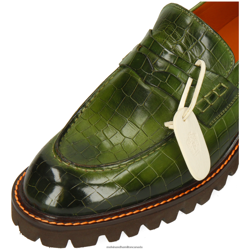 Men Melvin & Hamilton Green Pierce 9 Loafers P4V68P265