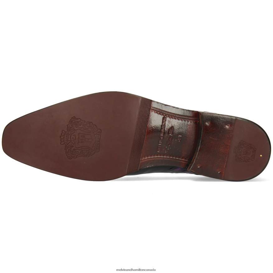 Men Melvin & Hamilton Purple Leonardo 32 Loafers P4V68P261