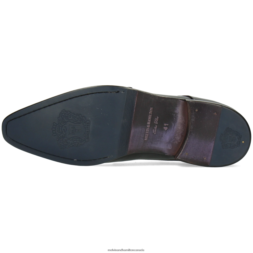 Men Melvin & Hamilton Black Lance 1 Monk Shoes P4V68P347