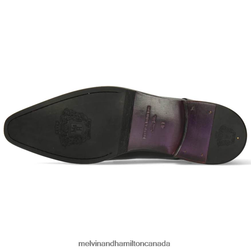 Men Melvin & Hamilton Black Lance 1 Monk Shoes P4V68P348