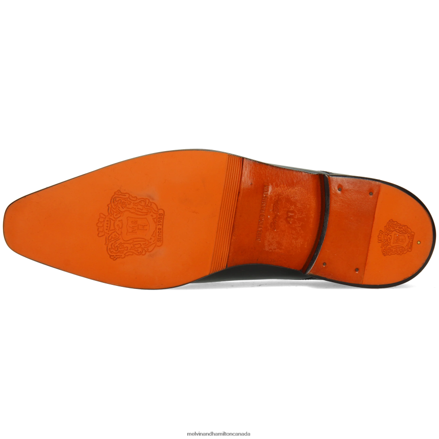 Men Melvin & Hamilton Black Lewis 52 Monk Shoes P4V68P341