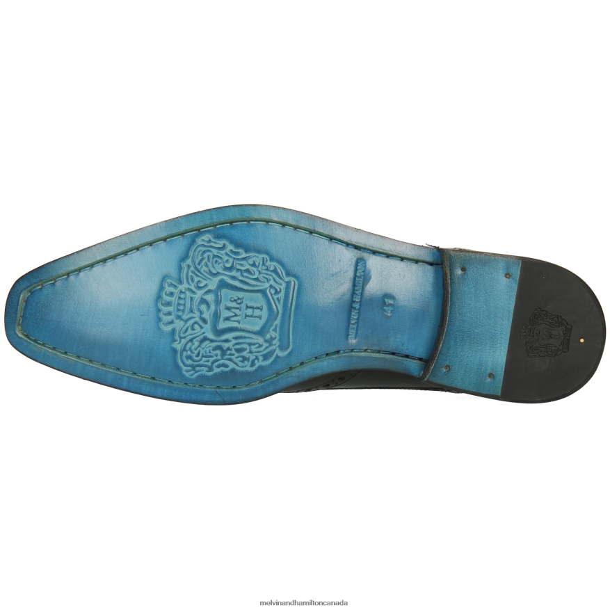 Men Melvin & Hamilton Black Martin 2 Monk Shoes P4V68P352