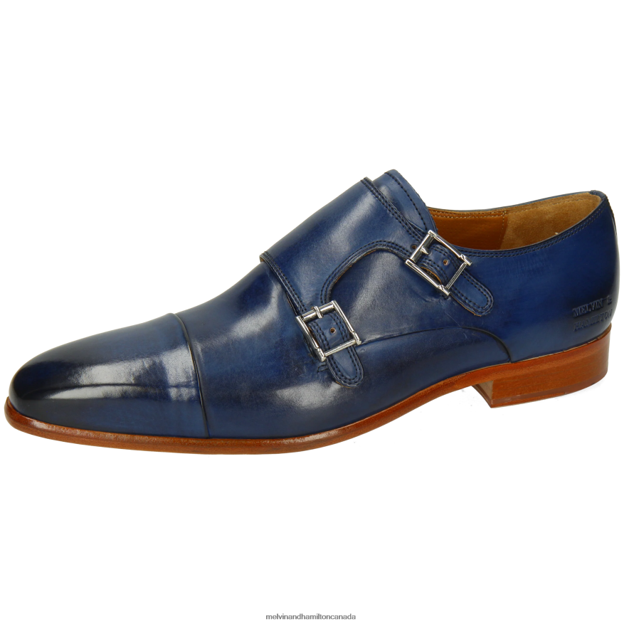 Men Melvin & Hamilton Blue Lance 1 Monk Shoes P4V68P326
