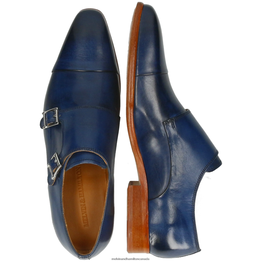 Men Melvin & Hamilton Blue Lance 1 Monk Shoes P4V68P326