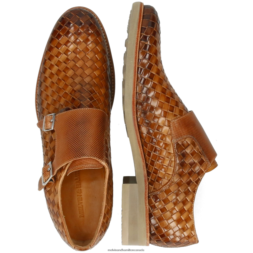 Men Melvin & Hamilton Brown Clint 36 Monk Shoes P4V68P335