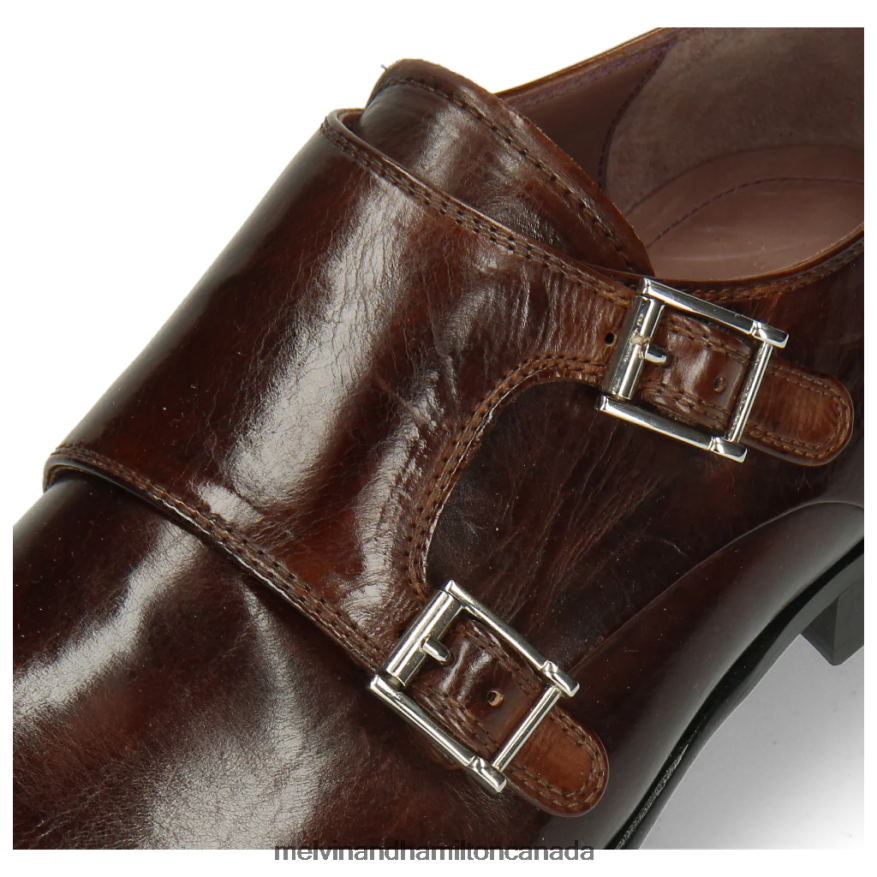 Men Melvin & Hamilton Brown Lance 10 Monk Shoes P4V68P349