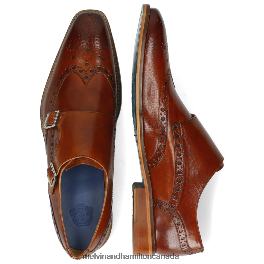 Men Melvin & Hamilton Brown Martin 2 Monk Shoes P4V68P340
