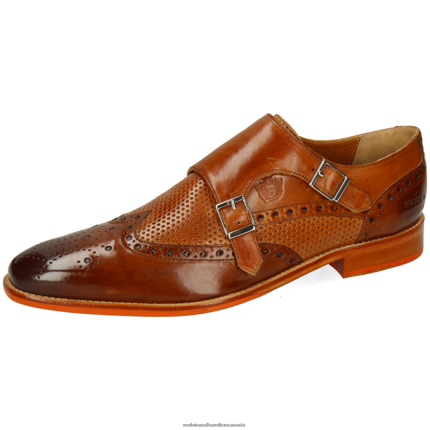 Men Melvin & Hamilton Brown Martin 2 Monk Shoes P4V68P345