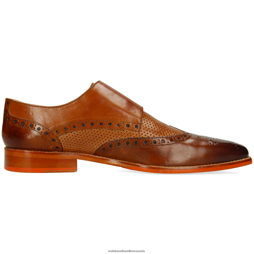 Men Melvin & Hamilton Brown Martin 2 Monk Shoes P4V68P345