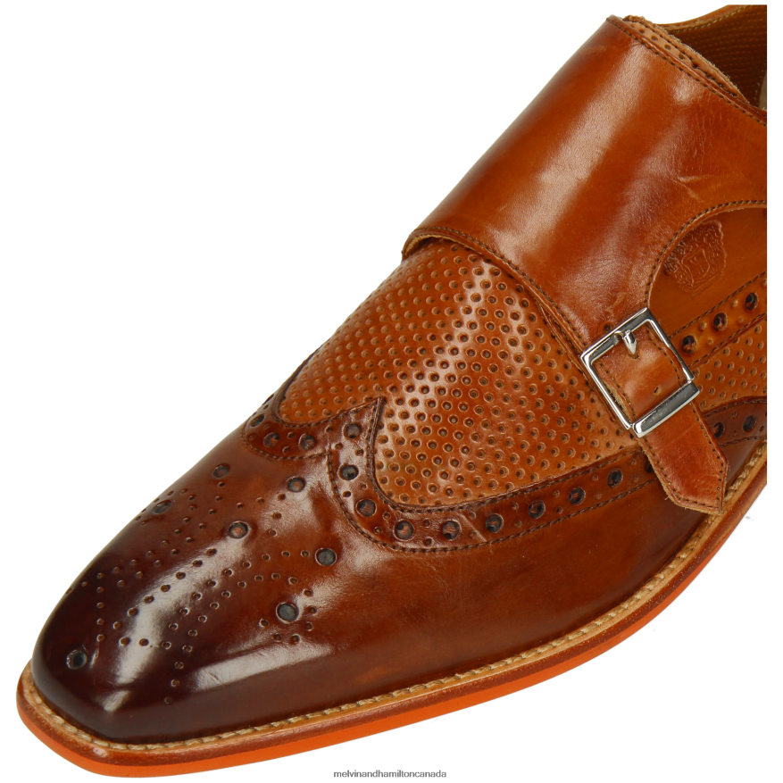 Men Melvin & Hamilton Brown Martin 2 Monk Shoes P4V68P345