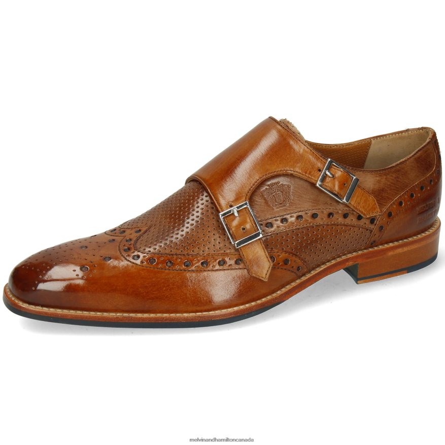 Men Melvin & Hamilton Brown Martin 2 Monk Shoes P4V68P346