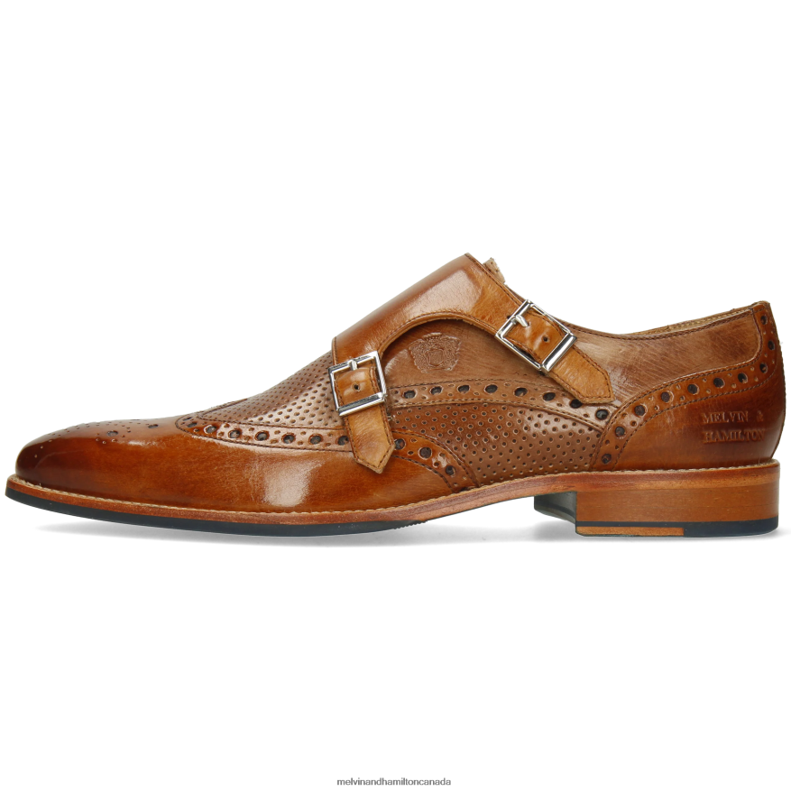 Men Melvin & Hamilton Brown Martin 2 Monk Shoes P4V68P346