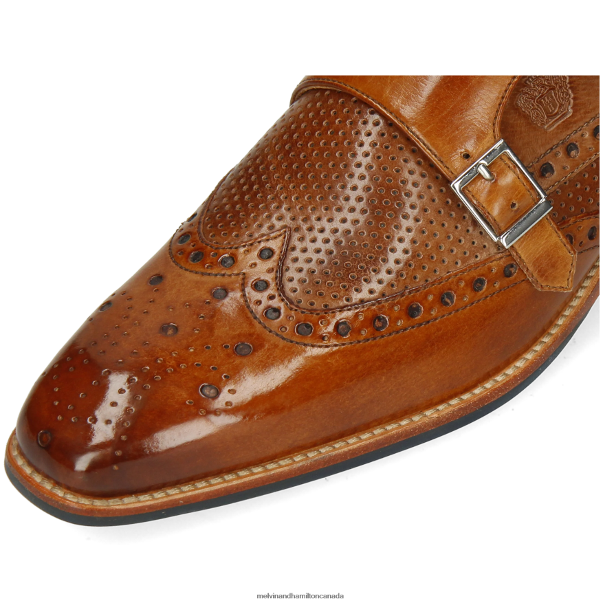 Men Melvin & Hamilton Brown Martin 2 Monk Shoes P4V68P346
