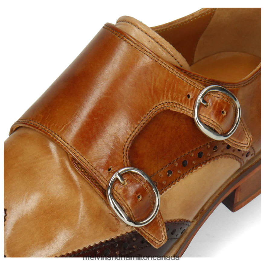 Men Melvin & Hamilton Brown Patrick 24 Monk Shoes P4V68P350
