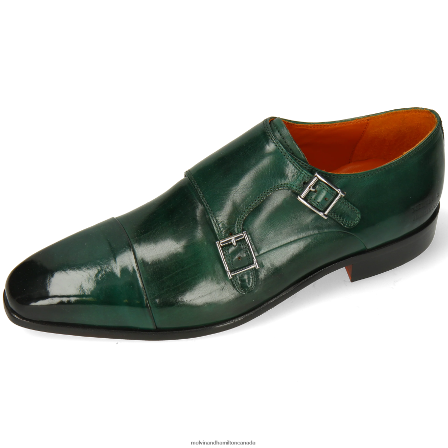 Men Melvin & Hamilton Green Lance 1 Monk Shoes P4V68P328