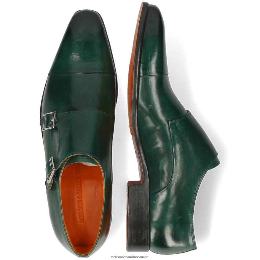 Men Melvin & Hamilton Green Lance 1 Monk Shoes P4V68P328