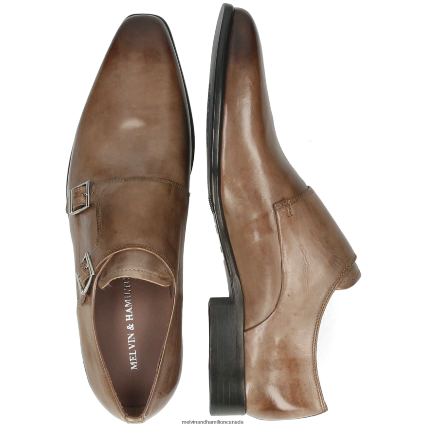 Men Melvin & Hamilton Grey Lance 10 Monk Shoes P4V68P331