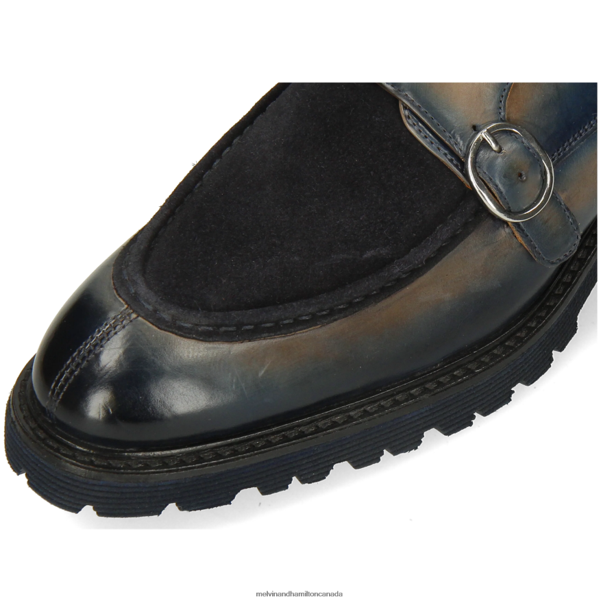 Men Melvin & Hamilton Grey Patrick 30 Monk Shoes P4V68P338