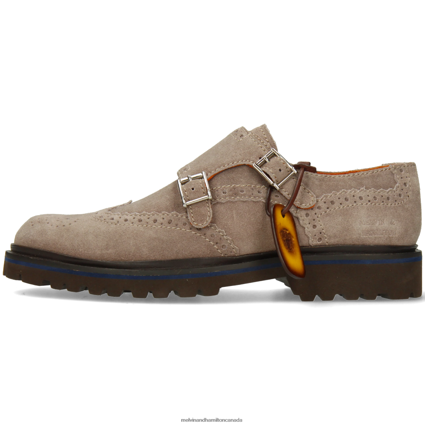 Men Melvin & Hamilton Grey Pierce 25 Monk Shoes P4V68P339