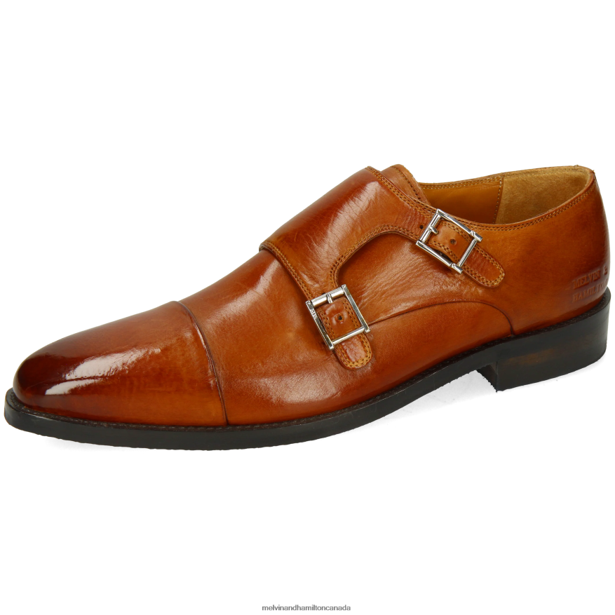 Men Melvin & Hamilton Light Brown Freddy 1 Monk Shoes P4V68P336