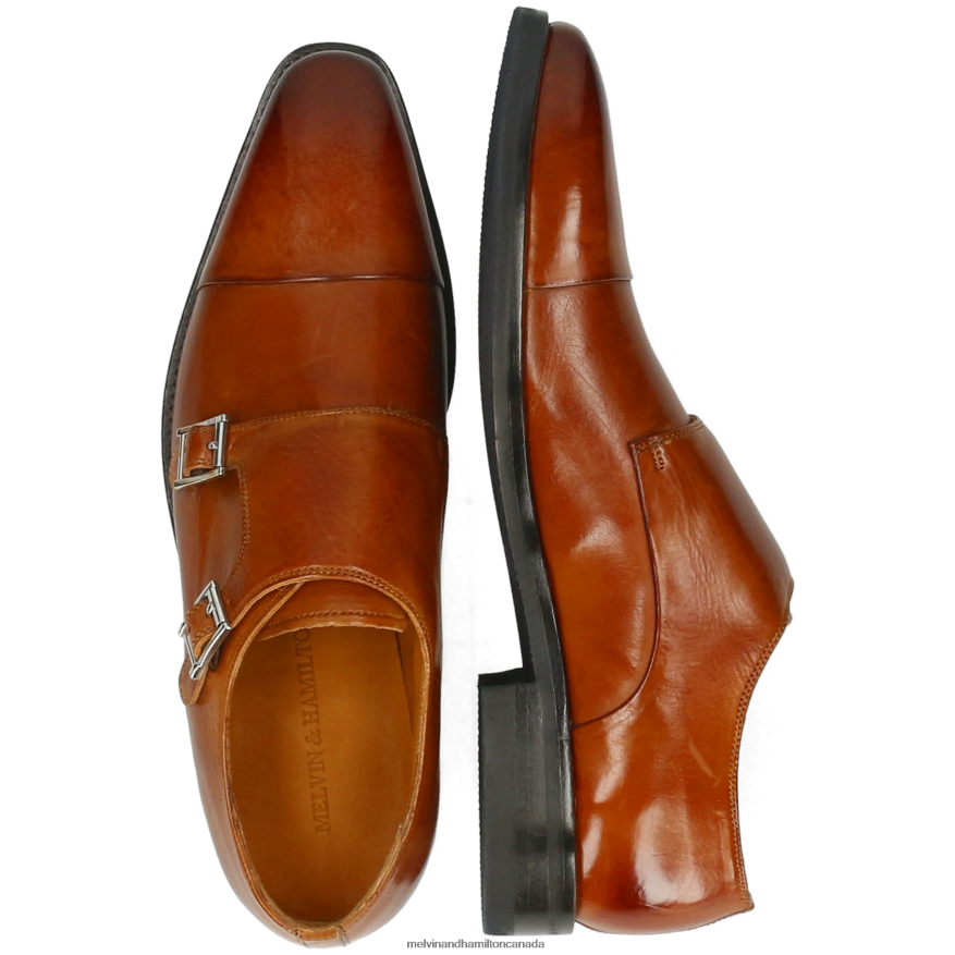 Men Melvin & Hamilton Light Brown Freddy 1 Monk Shoes P4V68P336