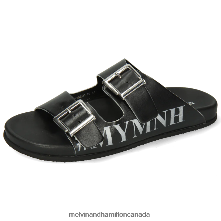 Men Melvin & Hamilton Black Robert 10 Mules P4V68P719