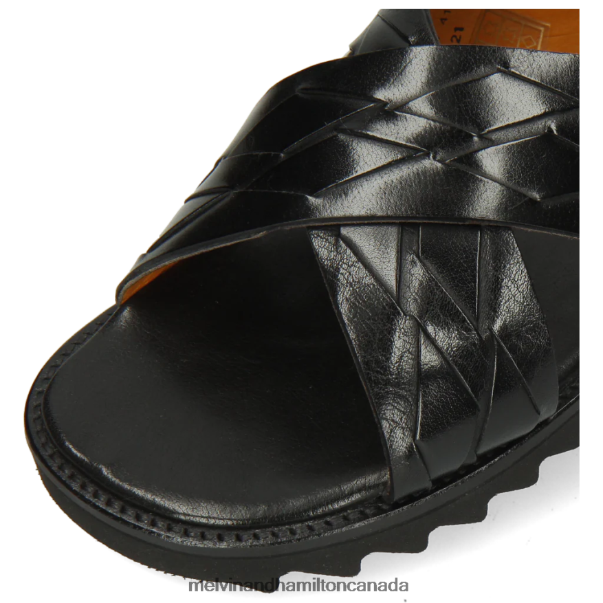 Men Melvin & Hamilton Black Sam 37 Mules P4V68P729