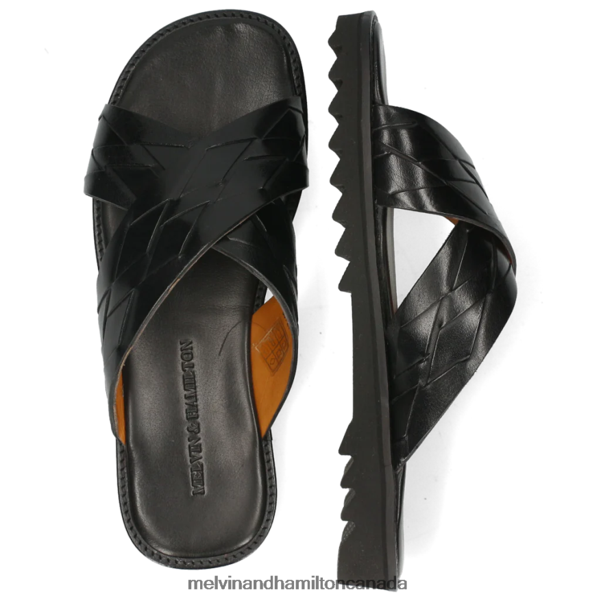 Men Melvin & Hamilton Black Sam 37 Mules P4V68P729