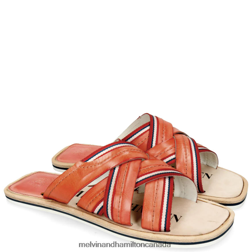 Men Melvin & Hamilton Orange Bob 2 Mules P4V68P734
