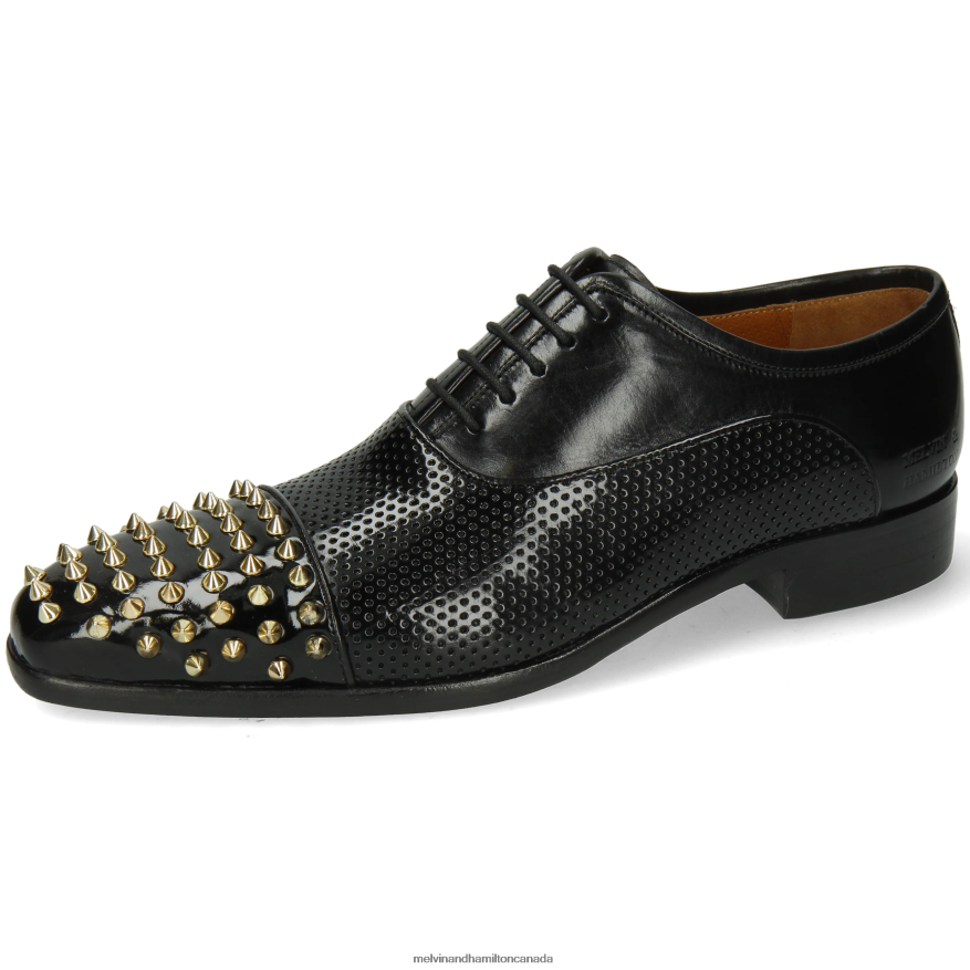 Men Melvin & Hamilton Black Lance 23 Oxford Shoes P4V68P151
