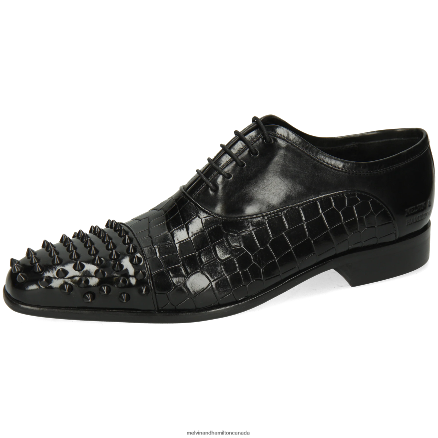 Men Melvin & Hamilton Black Lance 23 Oxford Shoes P4V68P158
