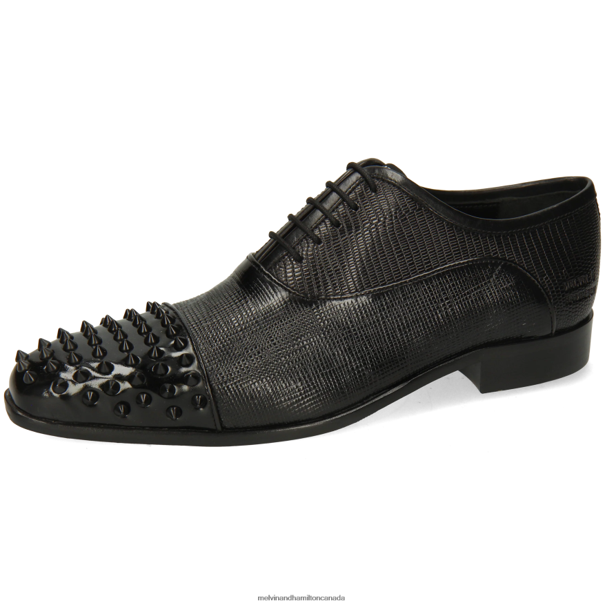 Men Melvin & Hamilton Black Lance 23 Oxford Shoes P4V68P164