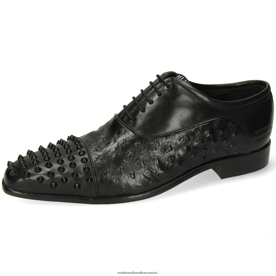 Men Melvin & Hamilton Black Lance 23 Oxford Shoes P4V68P165