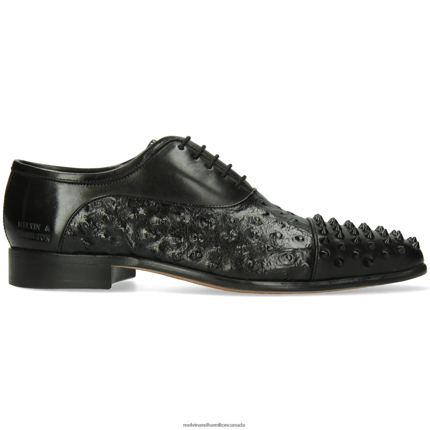 Men Melvin & Hamilton Black Lance 23 Oxford Shoes P4V68P165
