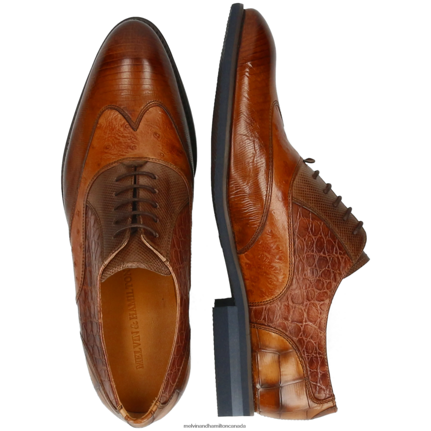 Men Melvin & Hamilton Brown Bobby 3 Oxford Shoes P4V68P207
