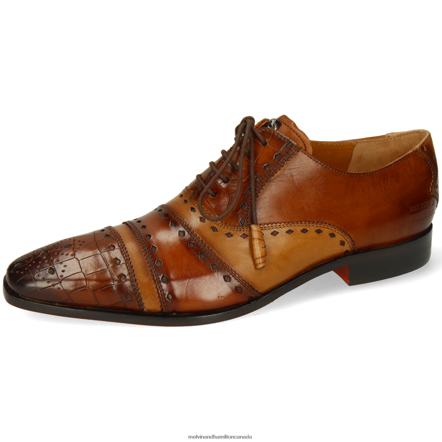 Men Melvin & Hamilton Brown Elvis 62 Oxford Shoes P4V68P169