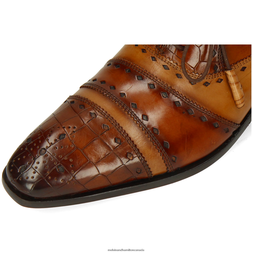 Men Melvin & Hamilton Brown Elvis 62 Oxford Shoes P4V68P169