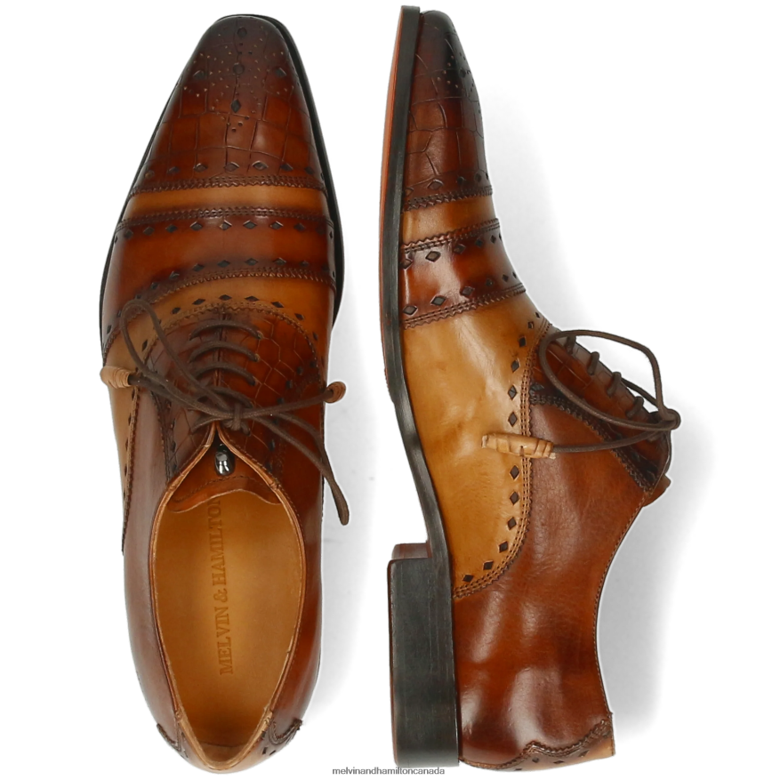 Men Melvin & Hamilton Brown Elvis 62 Oxford Shoes P4V68P169