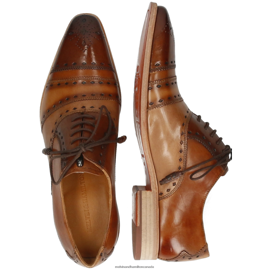 Men Melvin & Hamilton Brown Elvis 62 Oxford Shoes P4V68P208