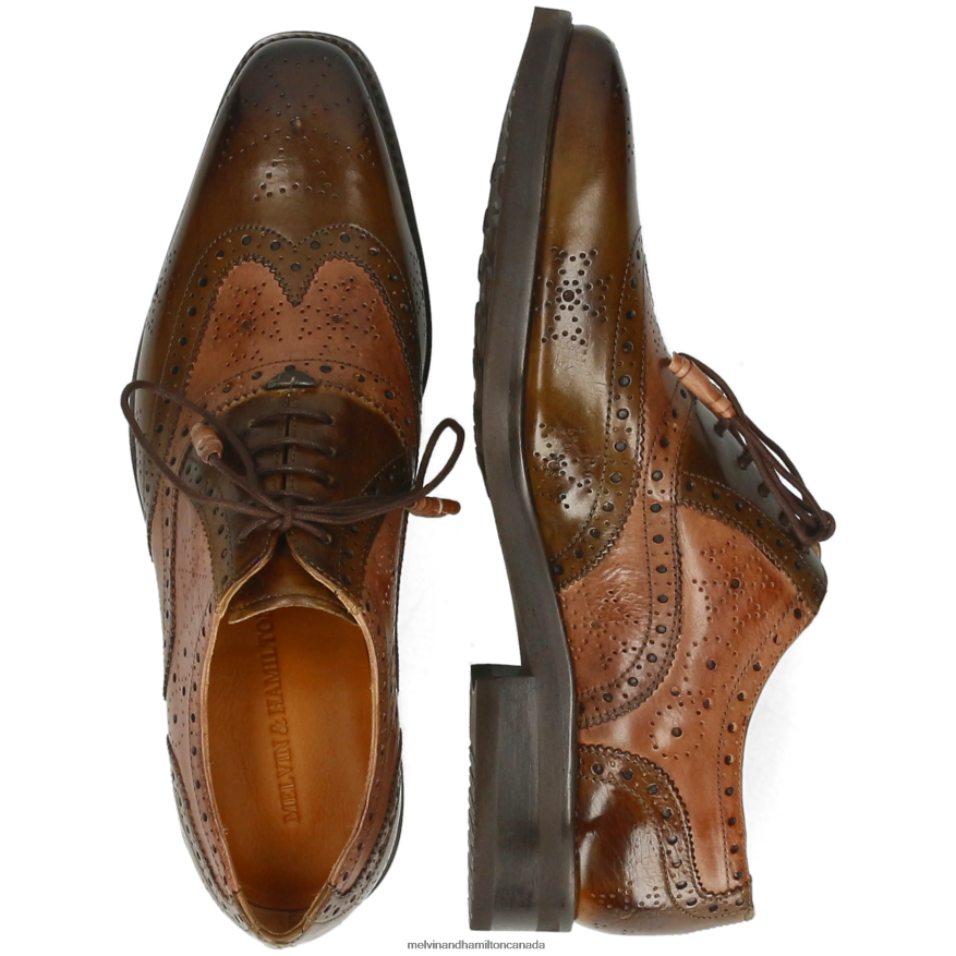 Men Melvin & Hamilton Brown Jeff 28 Oxford Shoes P4V68P174