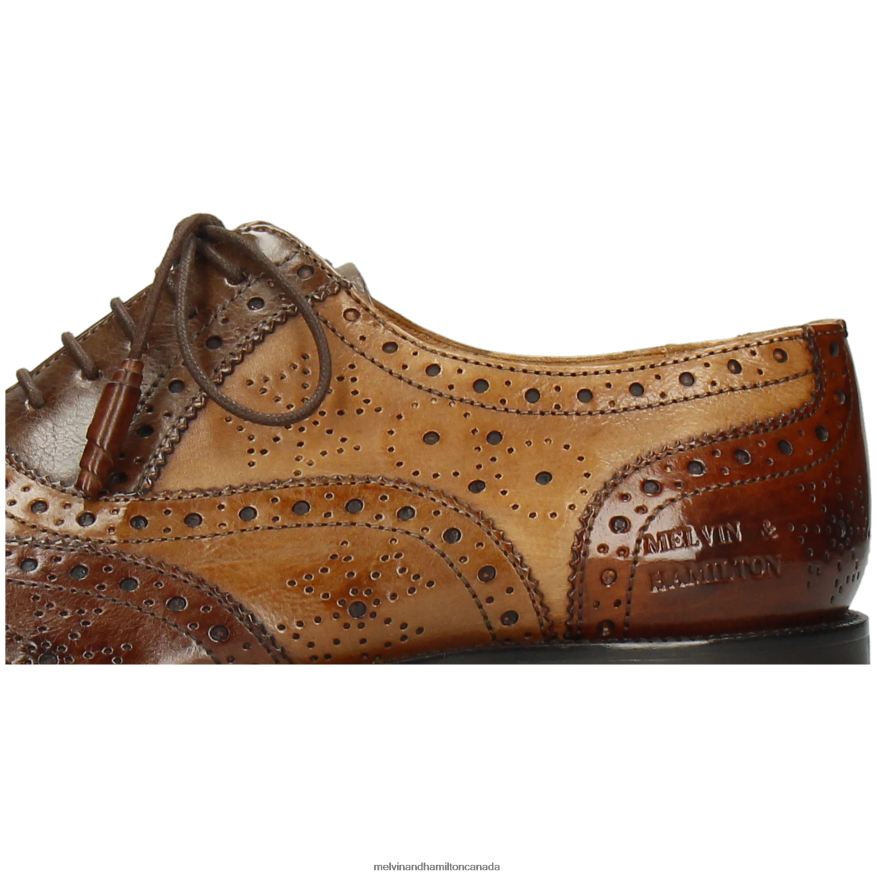 Men Melvin & Hamilton Brown Jeff 28 Oxford Shoes P4V68P200