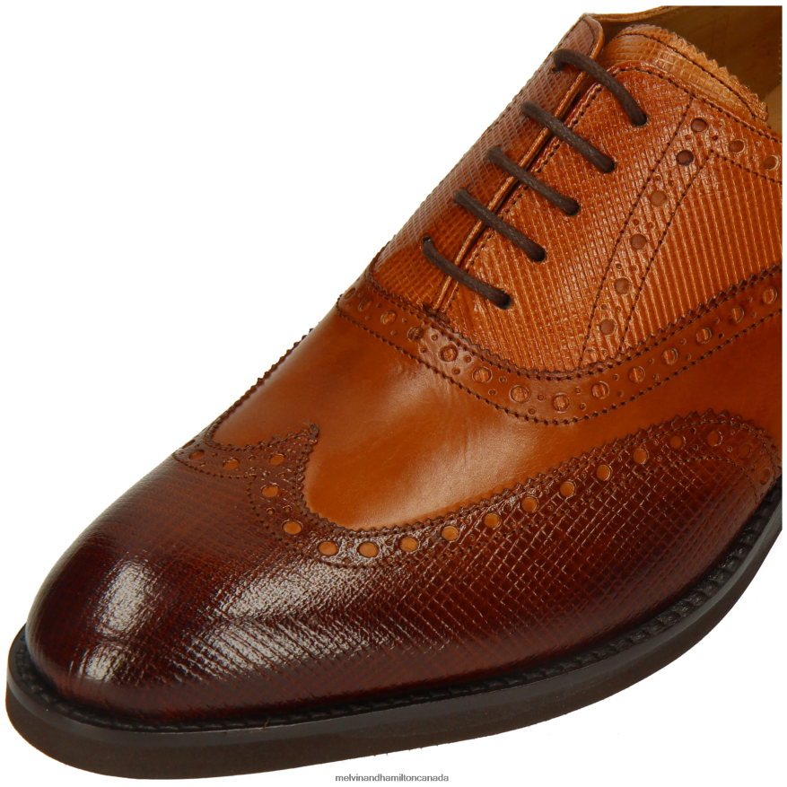 Men Melvin & Hamilton Brown Kane 36 Oxford Shoes P4V68P211