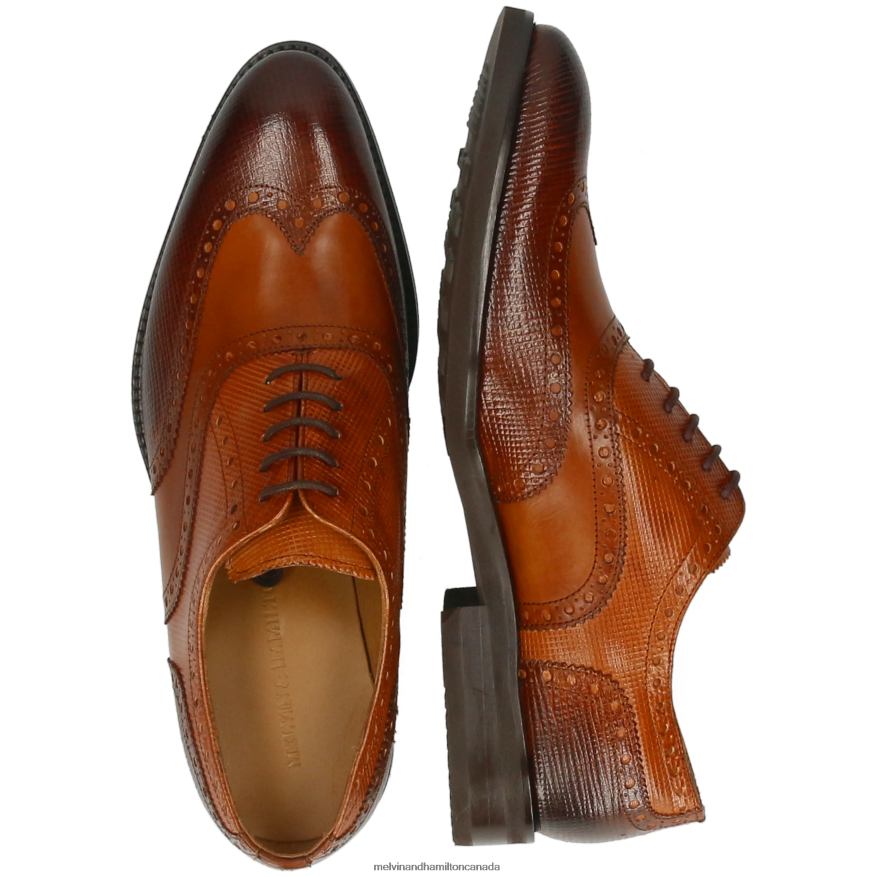 Men Melvin & Hamilton Brown Kane 36 Oxford Shoes P4V68P211
