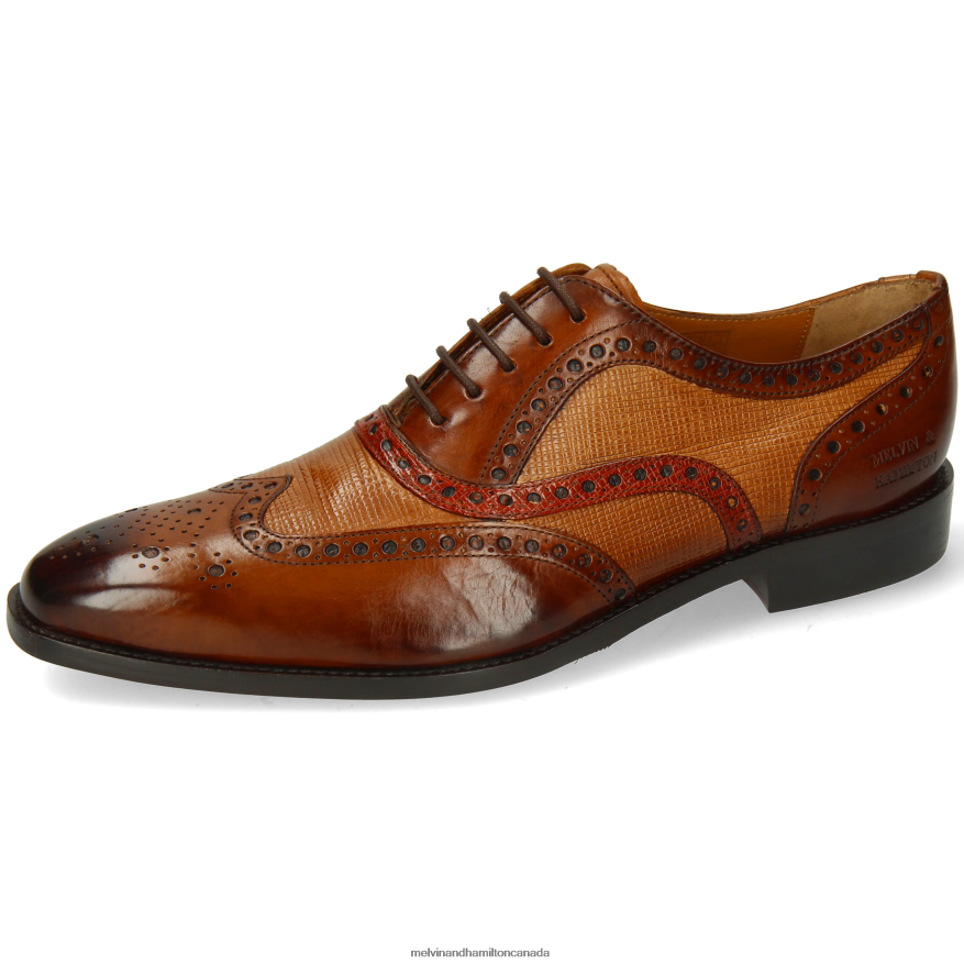 Men Melvin & Hamilton Brown Leonardo 21 Oxford Shoes P4V68P186